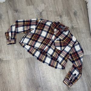 Forever 21 cropped flannel